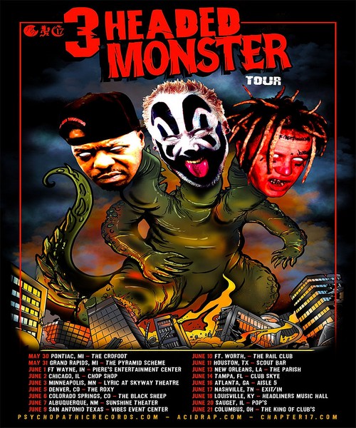 three headed monster tour 85 south
